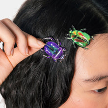 Load image into Gallery viewer, Allie Beetle Clips in Shining Armor
