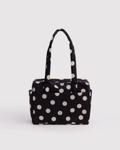 Load image into Gallery viewer, Everyday Cloud Bag, Black and Cream Polka Dot
