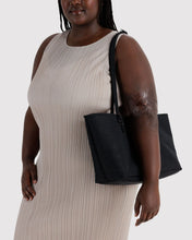 Load image into Gallery viewer, Medium Nylon Reversible Tote - Black Mix
