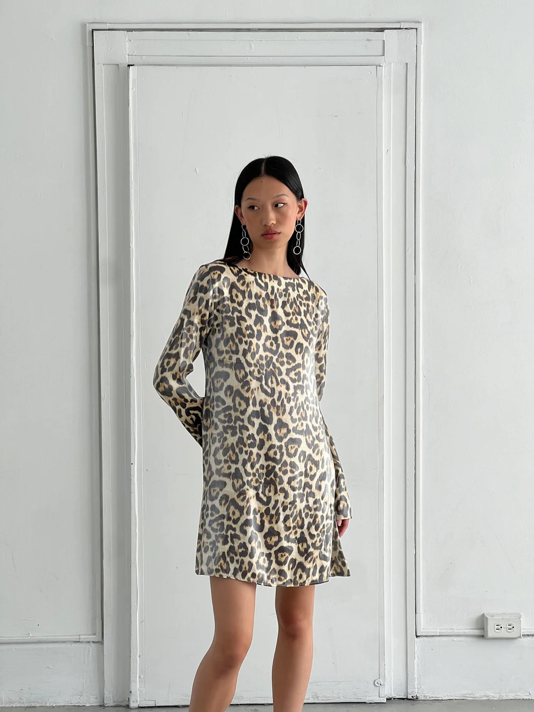 Monroe Dress, Leopard Gloss