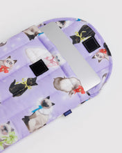 Load image into Gallery viewer, Puffy Laptop Sleeve, Fancy Cats
