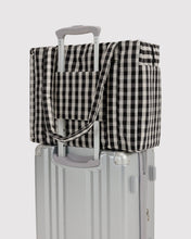 Load image into Gallery viewer, Small Cloud Carry-On, Black And Cream Gingham
