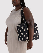 Load image into Gallery viewer, Everyday Cloud Bag, Black and Cream Polka Dot
