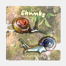 Load image into Gallery viewer, Allie Snail Clips in Slowpokes
