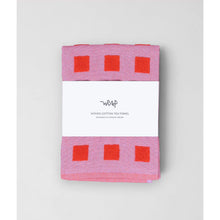 Load image into Gallery viewer, Squares Woven Terry Tea Towel
