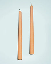 Load image into Gallery viewer, Beeswax/Soy Taper Candles (Peach)
