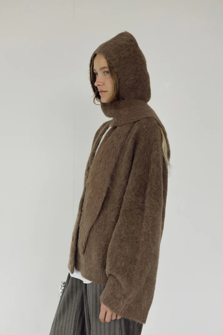 The Hooded Scarf, Umber – Violets