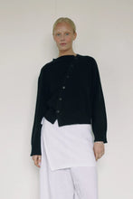 Load image into Gallery viewer, The Asymmetric Cashmere Knit, Black
