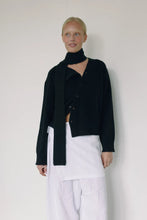 Load image into Gallery viewer, The Asymmetric Cashmere Knit, Black
