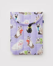 Load image into Gallery viewer, Puffy Laptop Sleeve, Fancy Cats
