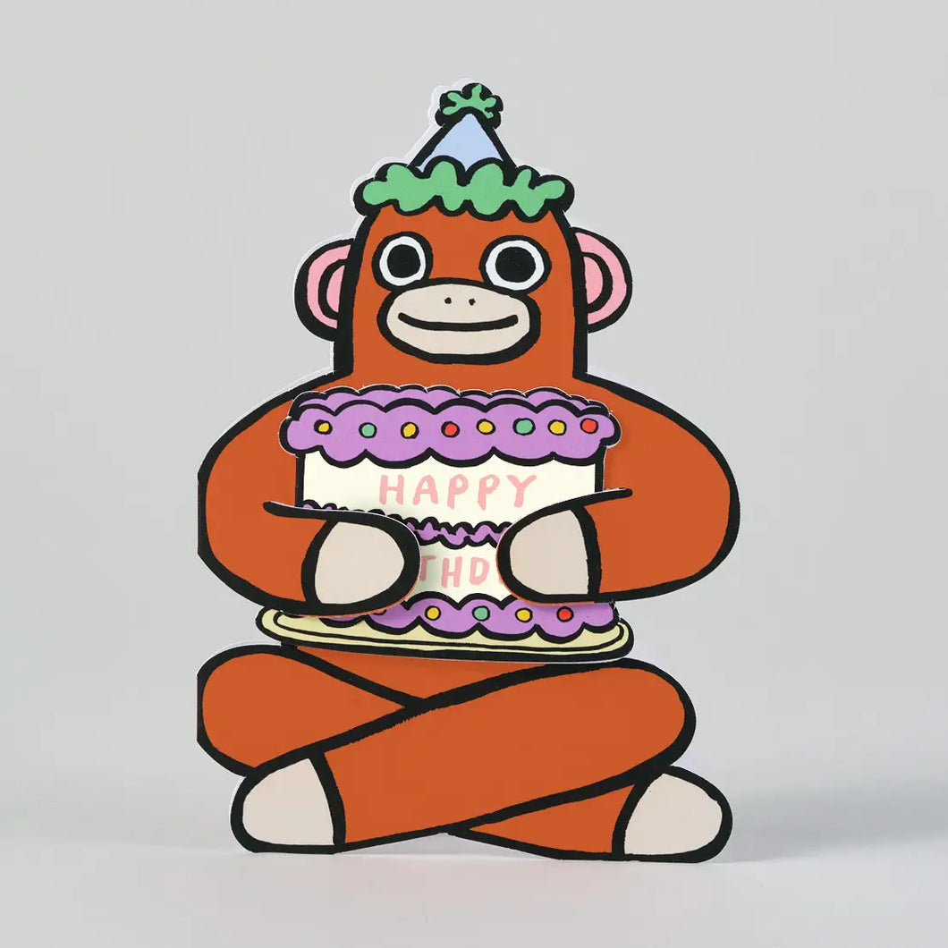 Birthday Monkey with Mini Card
