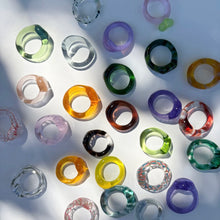 Load image into Gallery viewer, Glass Ring (Assorted Colours)
