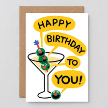 Load image into Gallery viewer, Happy Birthday Martini Card
