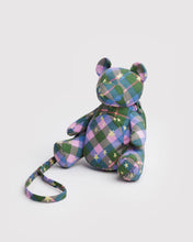 Load image into Gallery viewer, Bear Bag - Green Star Plaid
