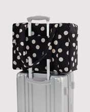 Load image into Gallery viewer, Small Cloud Carry-On, Black and Cream Polka Dot
