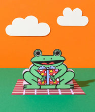 Load image into Gallery viewer, Frog with Mini Gift Box Card
