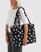 Load image into Gallery viewer, Small Cloud Carry-On, Black and Cream Polka Dot
