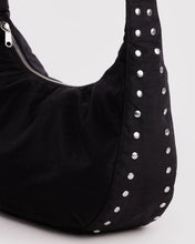 Load image into Gallery viewer, Medium Nylon Crescent Bag, Studs
