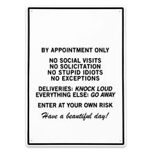 Load image into Gallery viewer, &quot;Studio Rules&quot; Metal Sign
