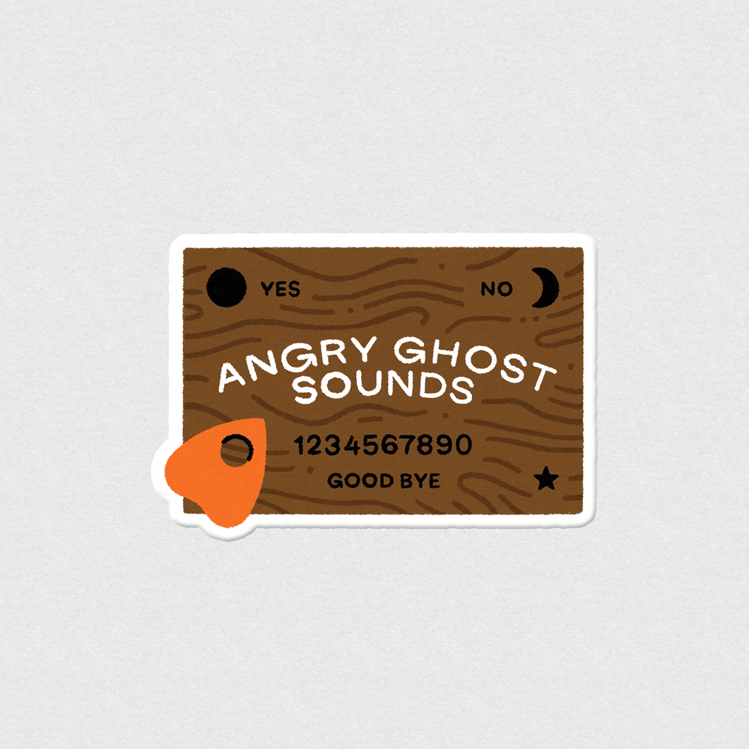 Angry Ghost Sounds Sticker