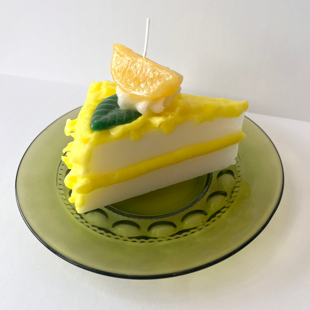 Lemon Cake Slice Candle