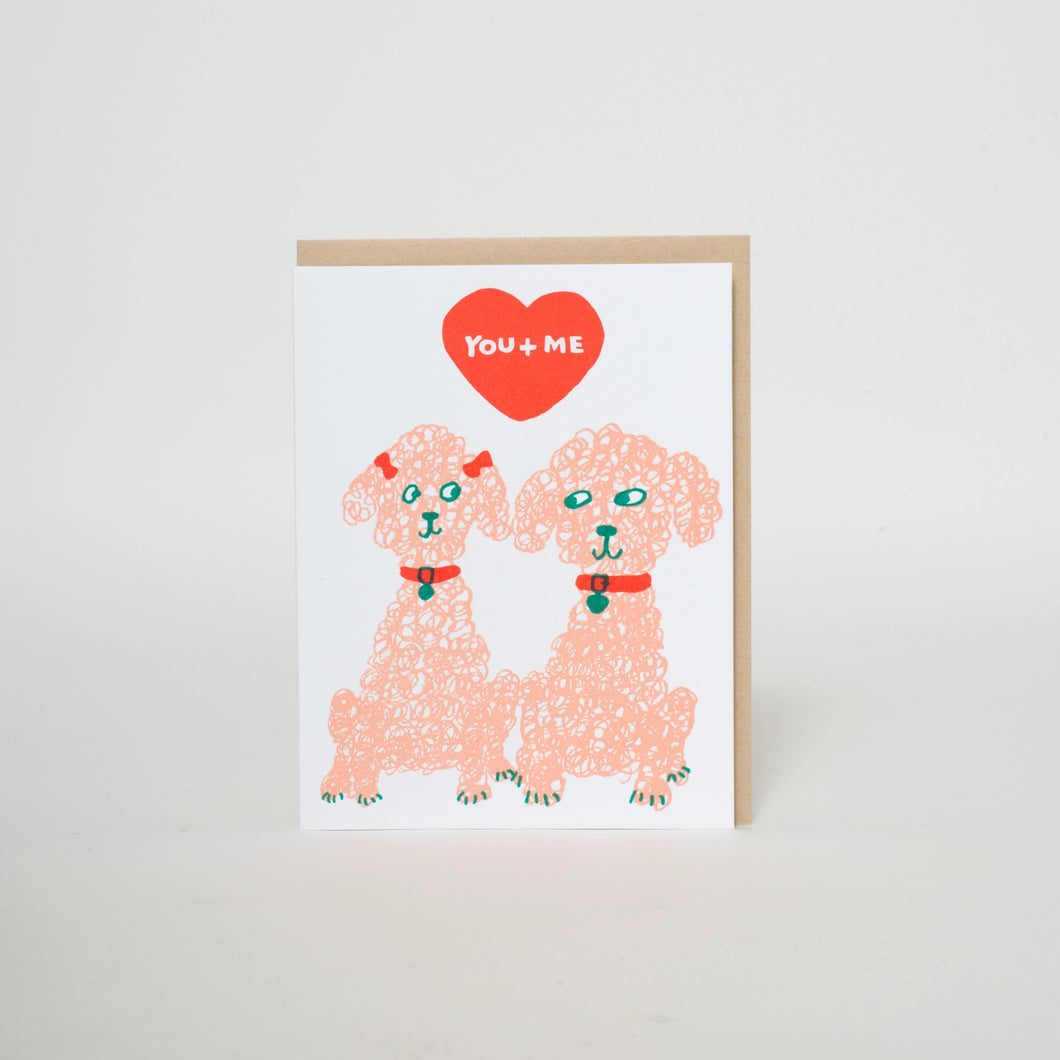 Poodles Love Card