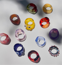 Load image into Gallery viewer, Glass Ring (Assorted Colours)
