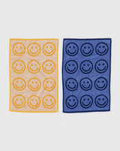 Load image into Gallery viewer, Hand Towel Set of 2, Happy Blue Marigold
