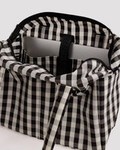 Load image into Gallery viewer, Everyday Cloud Bag, Black and Cream Gingham
