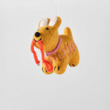 Load image into Gallery viewer, Ginger the Dog Felt Ornament
