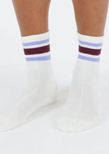 Load image into Gallery viewer, Ribbed Sock - Ivory Stripe
