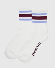 Load image into Gallery viewer, Ribbed Sock - Ivory Stripe
