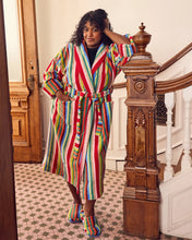 Load image into Gallery viewer, Butterfly Stripe Bathrobe
