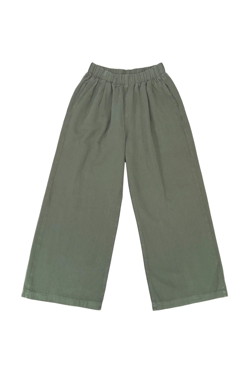 Disco Pant, Olive Green Twill