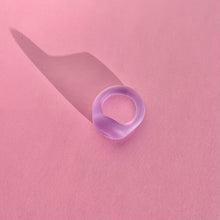 Load image into Gallery viewer, Sandblasted Glass Ring (Assorted Colours)
