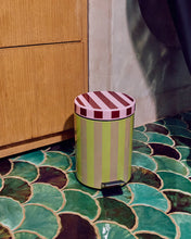 Load image into Gallery viewer, "Firefly" Stripe Trash Bin
