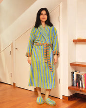 Load image into Gallery viewer, Grasshopper Stripe Bathrobe
