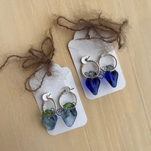 Load image into Gallery viewer, Glass Heart Earrings
