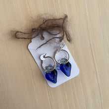 Load image into Gallery viewer, Glass Heart Earrings
