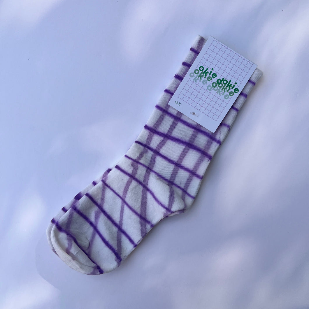 Gridlock Brushed Socks