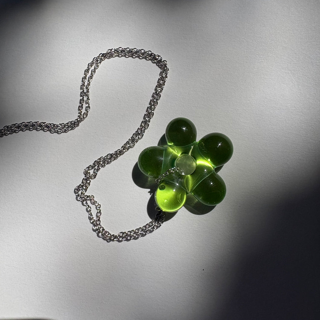 Glass Flower Pendant