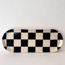 Load image into Gallery viewer, Checkered Oval Platter (L)
