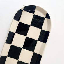 Load image into Gallery viewer, Checkered Oval Platter (L)
