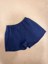 Load image into Gallery viewer, Linen Sleep Short, Blue Stripe
