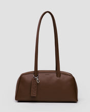 Load image into Gallery viewer, Recycled Leather Bowler Bag, Brown
