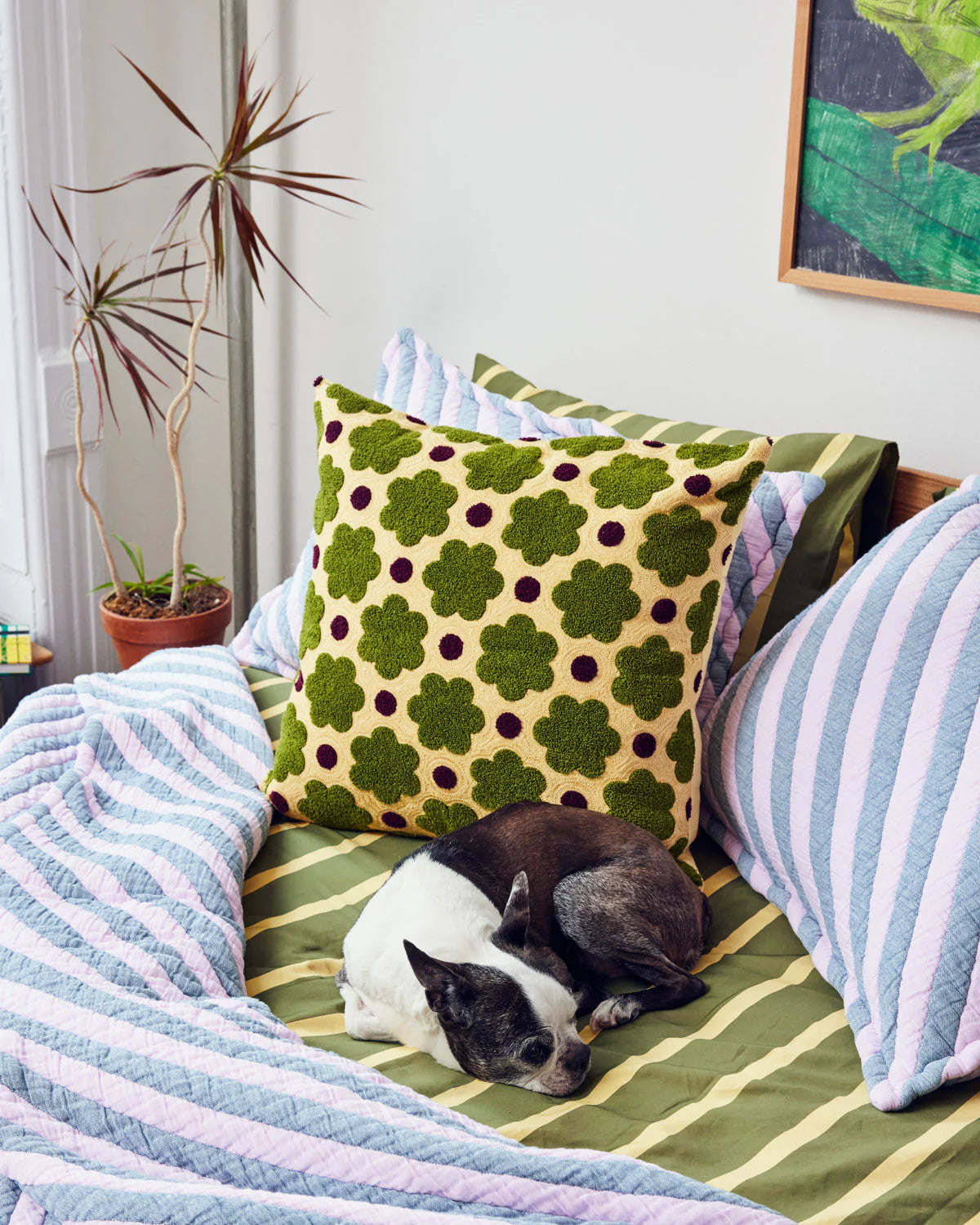 Big Raspberry Pillow – Violets