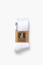 Load image into Gallery viewer, Knife &amp; Fork Socks - White
