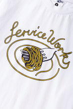 Load image into Gallery viewer, Spaghetti Tee - White
