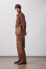 Load image into Gallery viewer, Patchwork Utility Chef Pants - Brown
