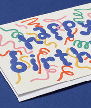 Load image into Gallery viewer, Birthday Streamers Embossed Card
